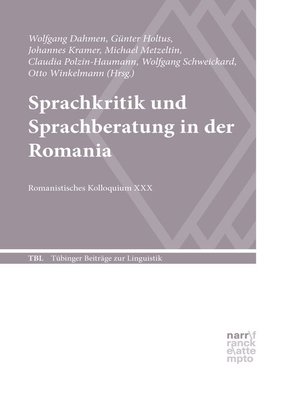 cover image of Sprachkritik und Sprachberatung in der Romania